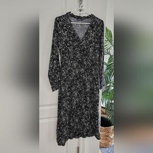 Stradivarius Black With White Spots Women's Dress